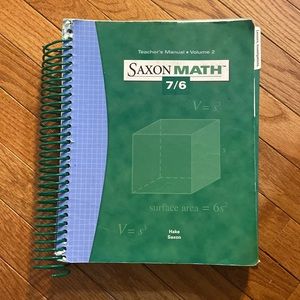 Saxon Math 7/6 teacher’s manual